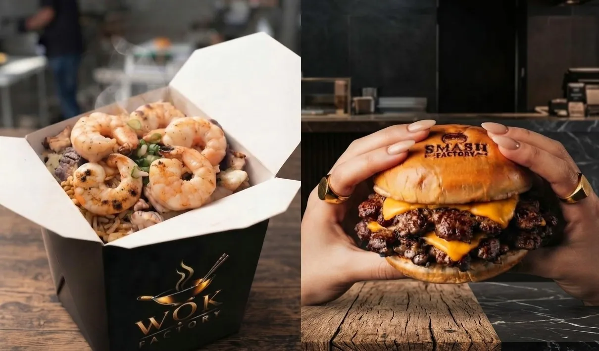 Kitchen Factory promotion: ¿Hamburguesa o Wok? ¡No tienes que elegir! 