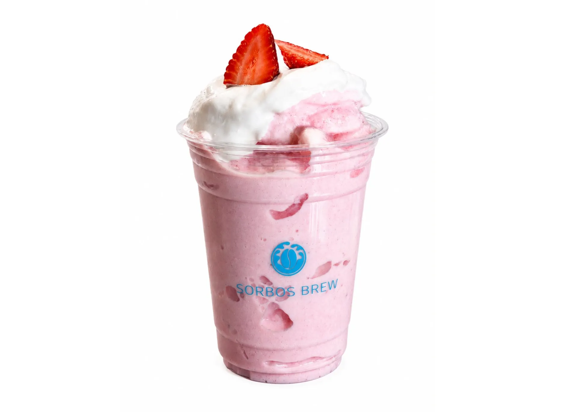 Menu item de Sorbos BREW: Café artesanal y platillos locales en México: Frappé de Fresas con Crema