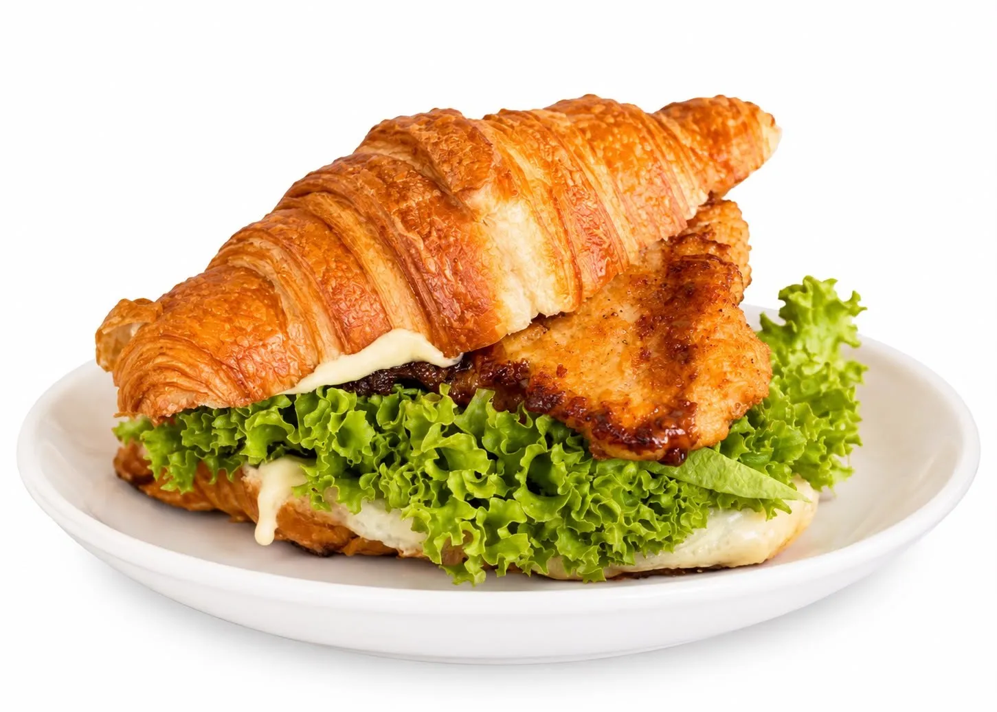Menu item de Sorbos BREW: Café artesanal y platillos locales en México: Croissant Chicken Tender