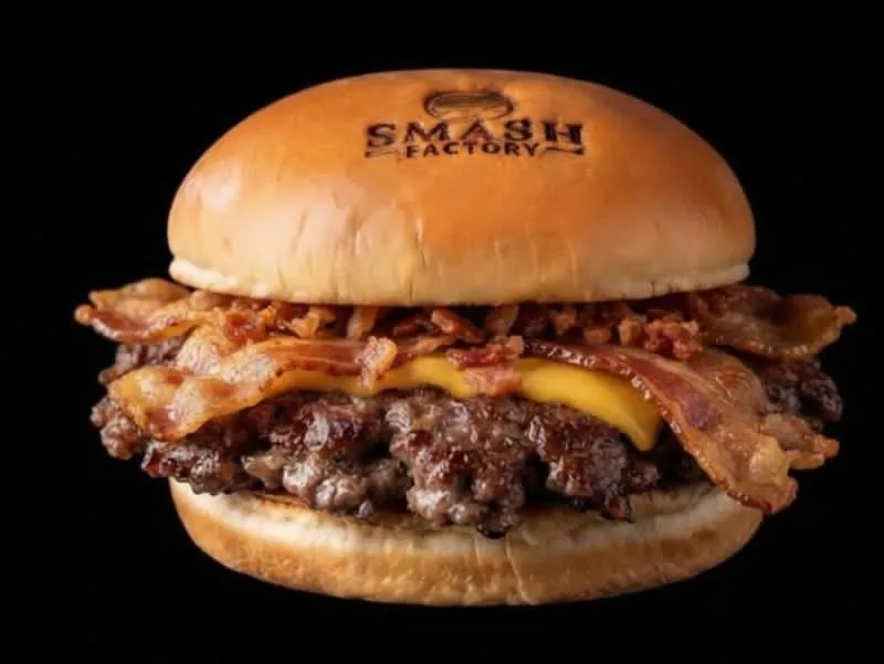 Menu item de Kitchen Factory | Delivery de Comida a Domicilio en México: Hamburguesa Smash Bacon