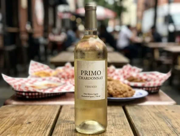 Menu item de Hot Mamma´s Hot Chicken – Nashville en la Condesa CDMX: Primo Chardonnay (botella 750 ml)