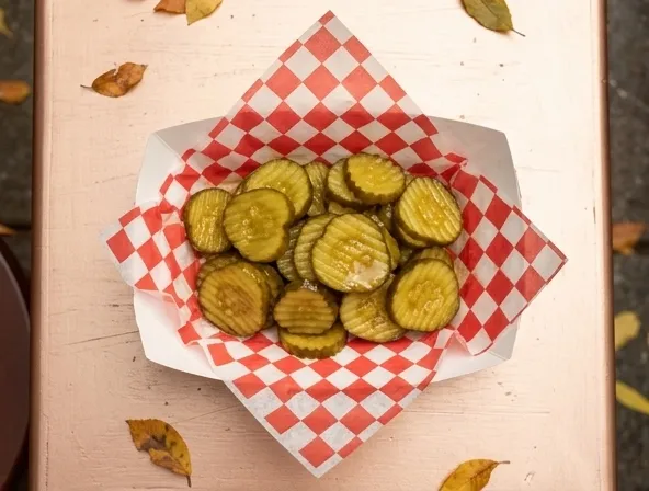 Menu item de Hot Mamma´s Hot Chicken – Nashville en la Condesa CDMX: Pepinillos Dulces