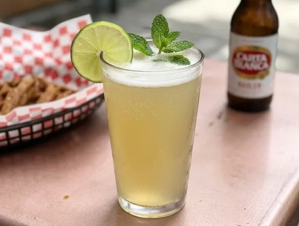 Menu item de Hot Mamma´s Hot Chicken – Nashville en la Condesa CDMX: Radler - Carta Blanca y Limonada (solo para consumir en el local)